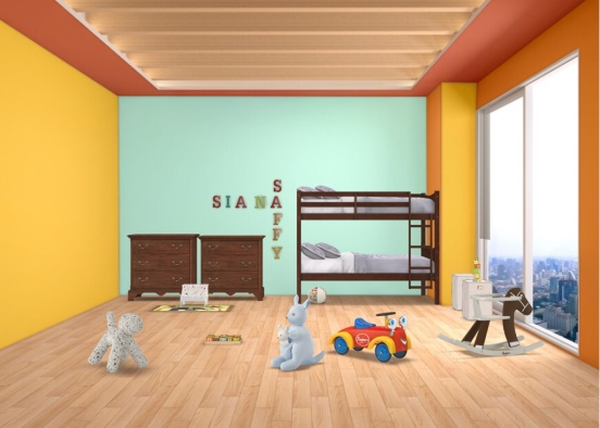 kids room  Design Rendering