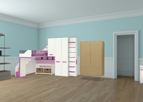 Chambre 10ans fille Design Rendering