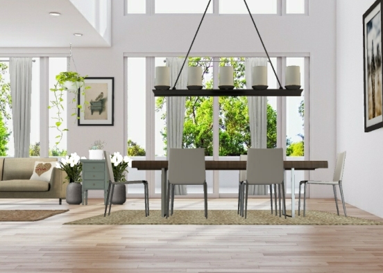Dining in Blossoms Design Rendering