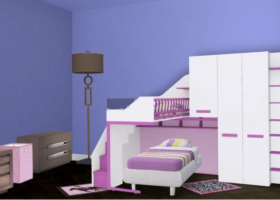 cambrionna and Camiranna the twins room  Design Rendering