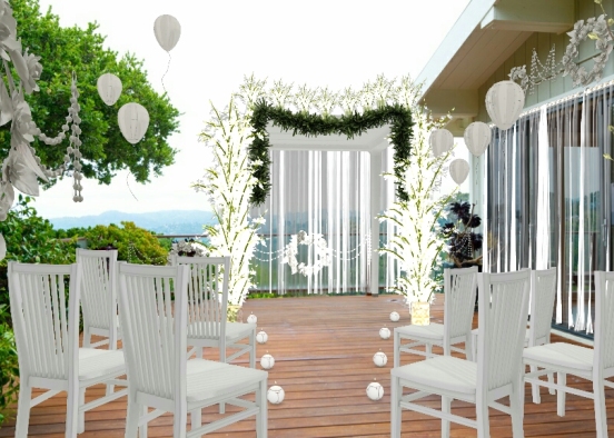 White small wedding 😇 Design Rendering