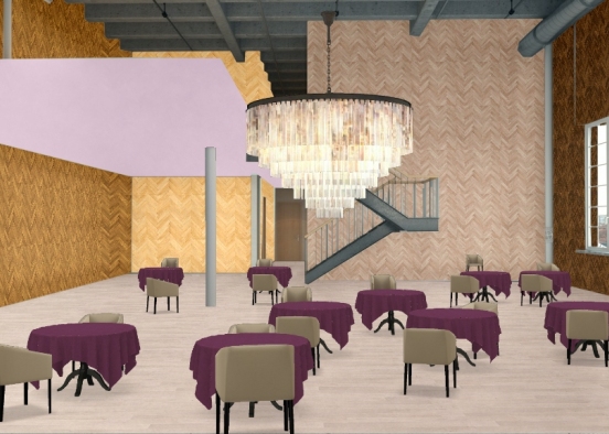 High class dining  room   Design Rendering