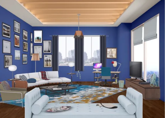 # apartment living room  Design Rendering