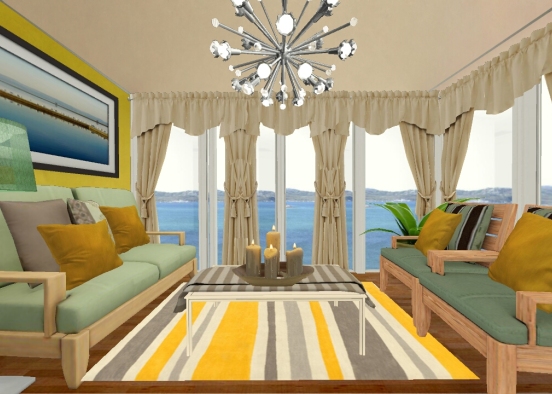 Beach Room Design Rendering