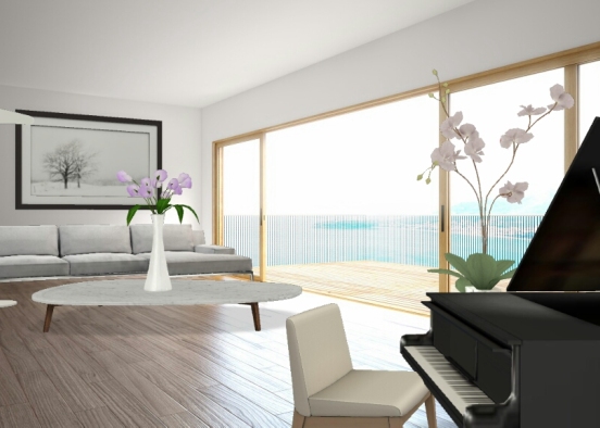 Basic living  room Design Rendering