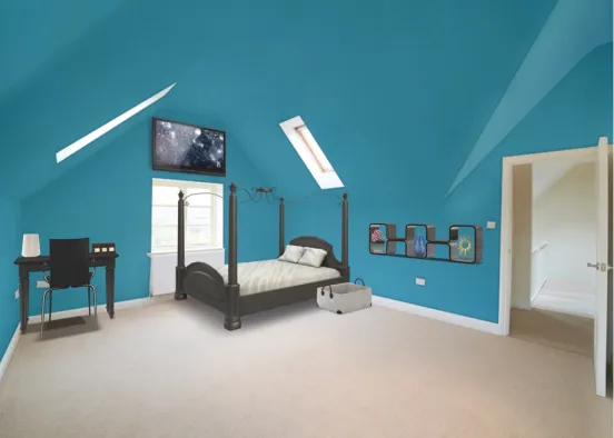 basic bedroom Design Rendering