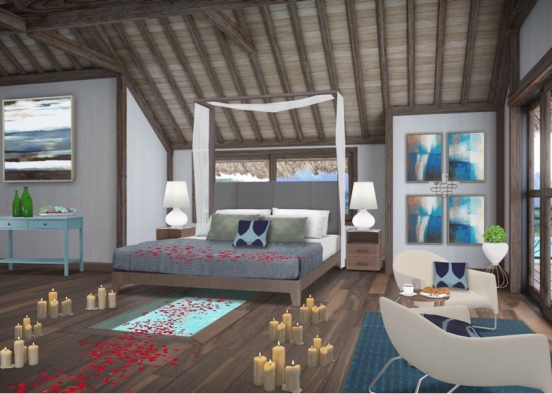 Romantic Maldives Getaway Design Rendering