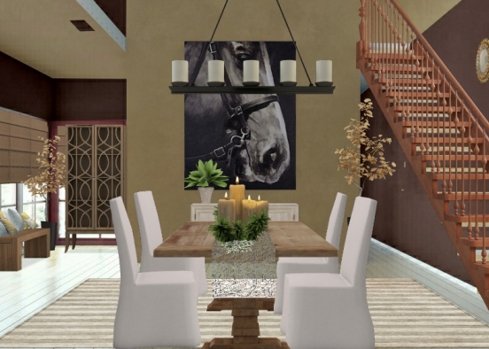 Fall dining area🌹 Design Rendering