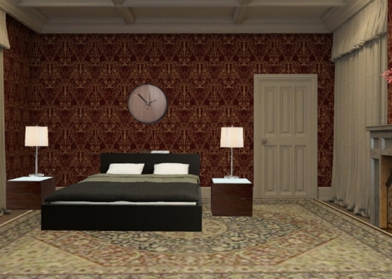 Romantic Bedroom Design Rendering