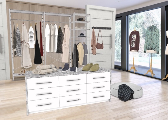 glam closet  Design Rendering