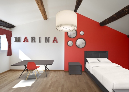 Marina's Room Design Rendering