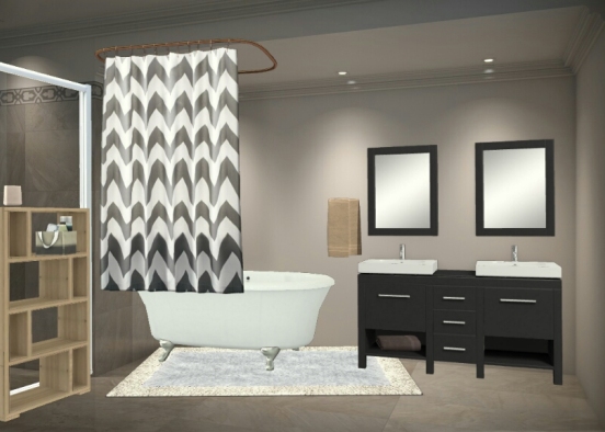 Salle de bain luxueuse  Design Rendering