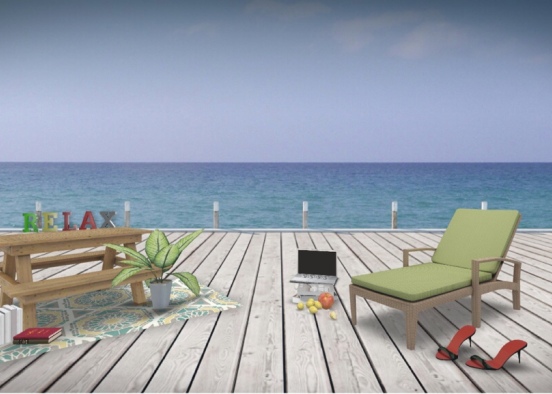 Studying by the sea Design Rendering