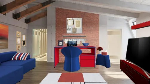Red and blue