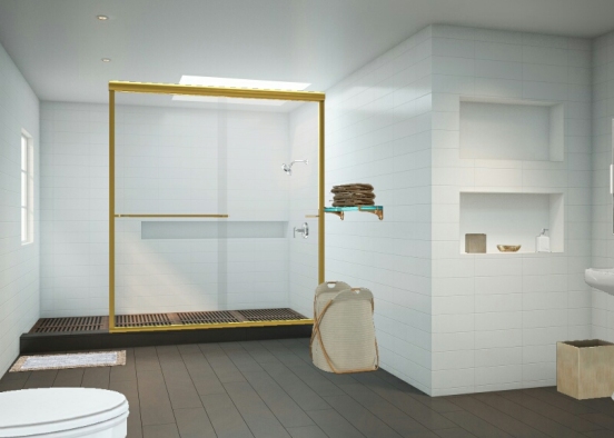 Gold Bath Design Rendering