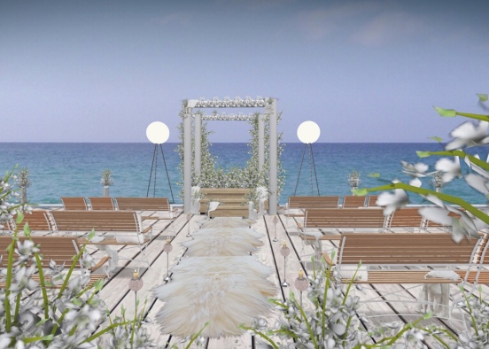STUNNING beach wedding Design Rendering