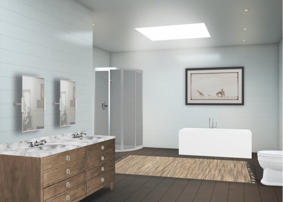 Apartment 6 Bathroom Design Rendering