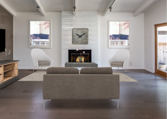 cosy living room!! Design Rendering