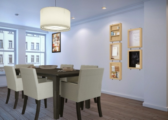 Modern dining room Design Rendering