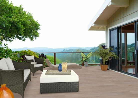 Balcony Oasis Design Rendering