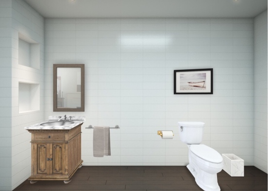 Hope and Leah’s regular bathroom #1 Design Rendering