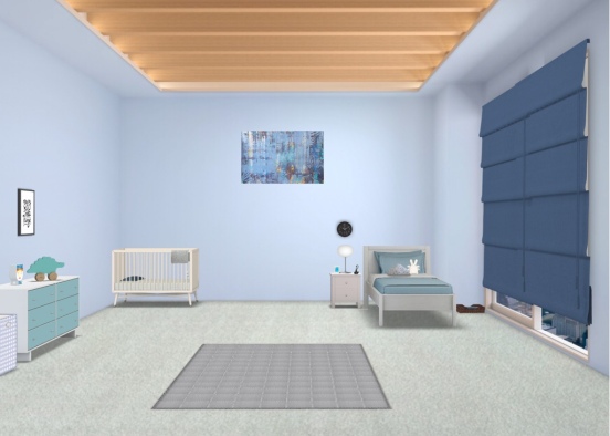 toddler newborn room Design Rendering
