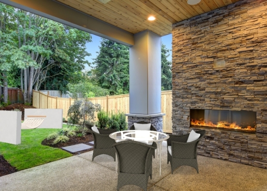 First outdoor patio design  Design Rendering