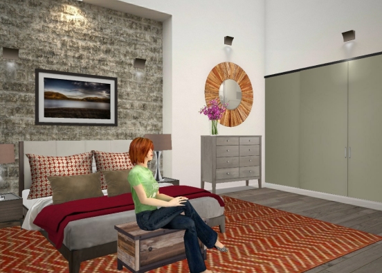 Dormitorio agradable Design Rendering