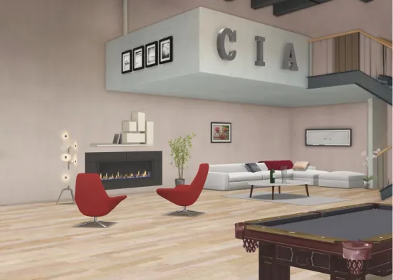Cia living room Design Rendering
