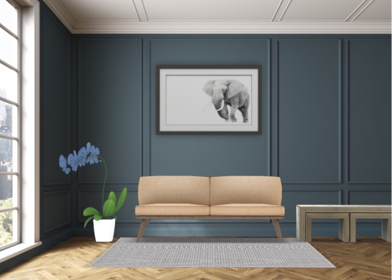 #living room Design Rendering