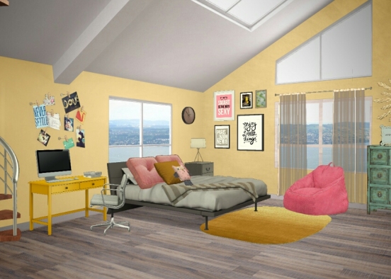 Teen room Design Rendering