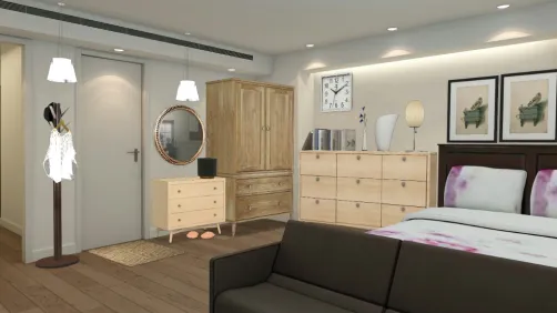 Small hostel room