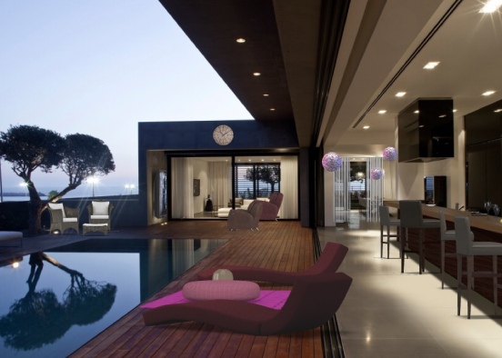 dream summer penthouse+paris bar #😝 Design Rendering