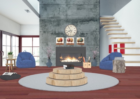 Relaxation room Design Rendering