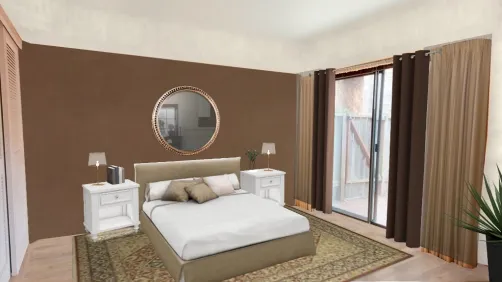 Schlafzimmer braun