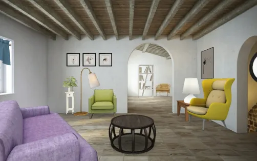 The first apartment with my Mitch Match furniture