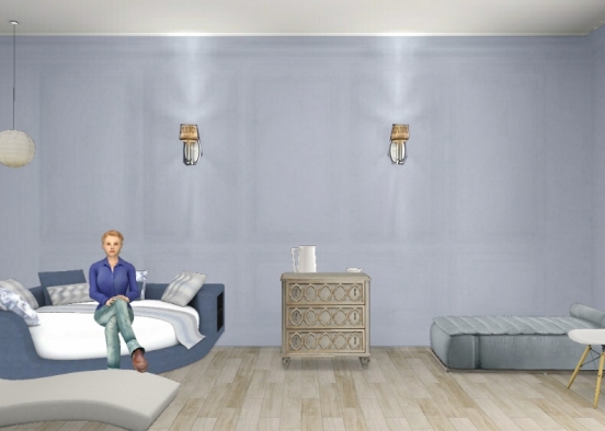 Relaxing bedroom Design Rendering