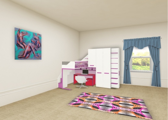 Ella’s room(I WANT it.) Design Rendering