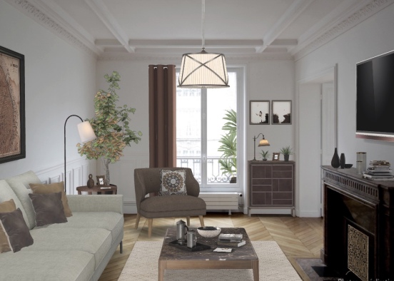 Project - Living Room IX Design Rendering