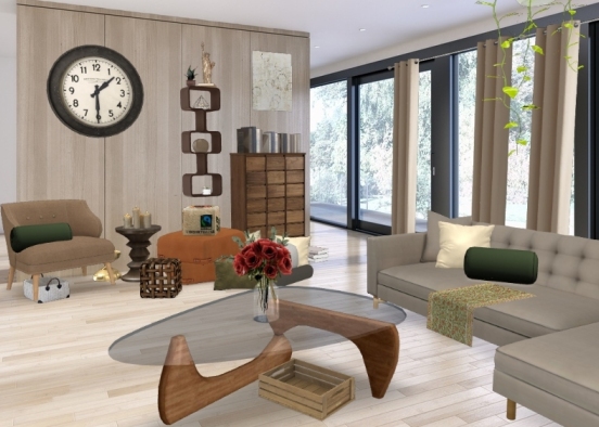 Earths living room. Design Rendering