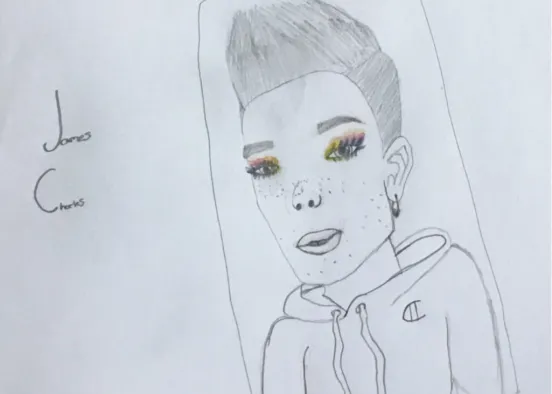my little sister wanted me to draw James Charles Design Rendering