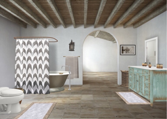 Master bath (farmhouse) Design Rendering