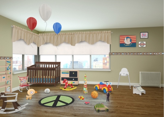Toddlers Playroom Design Rendering