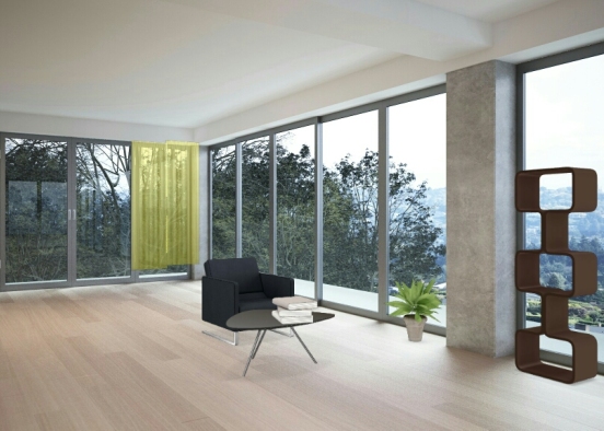 Sala de estar para uno  Design Rendering