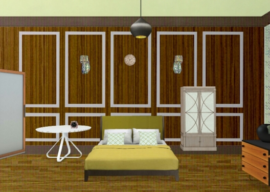 Bedroom. Design Rendering