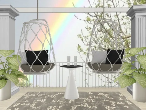 Porch/balcony with a view