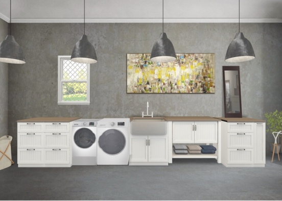 The laundry room  Design Rendering