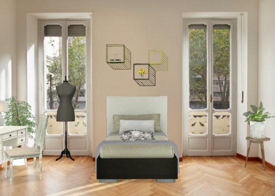 Normal bedroom  Design Rendering