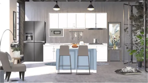 Beautiful grey kitchen!❤️