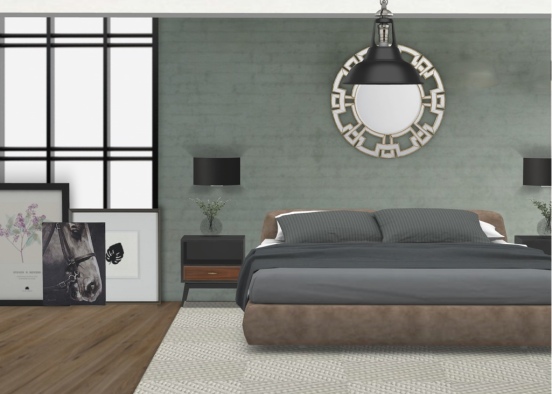 this is a bedroom where you can relax Design Rendering